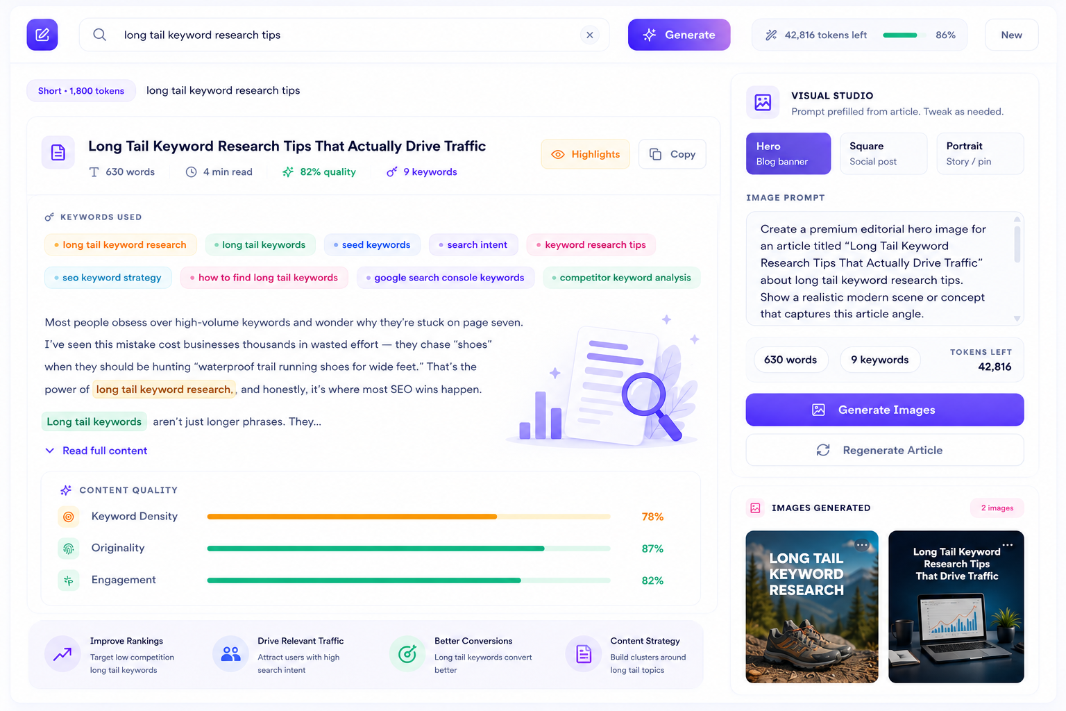 Content Research Feature